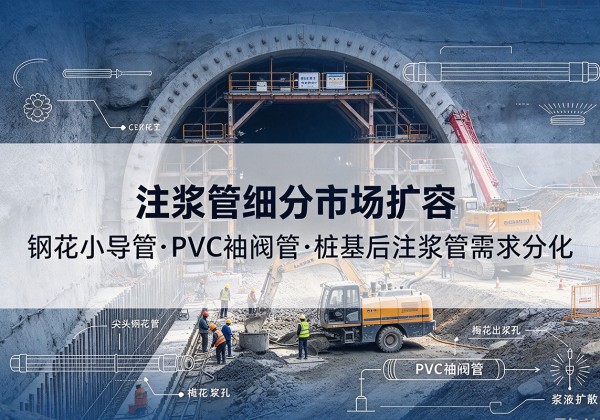 鄂尔多斯注浆管细分市场扩容，隧道钢花小导管、PVC 袖阀管、桩基后注浆管需求分化